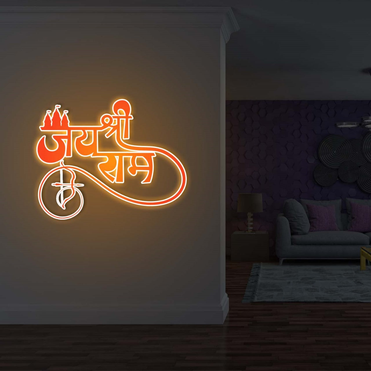 JAI SHREE RAM LED Neon Light