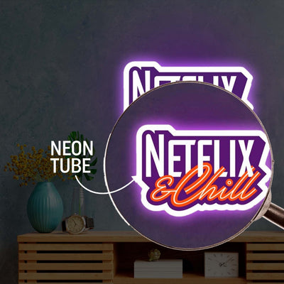 NETFLIX AND CHILL NEON LIGHT SIGN