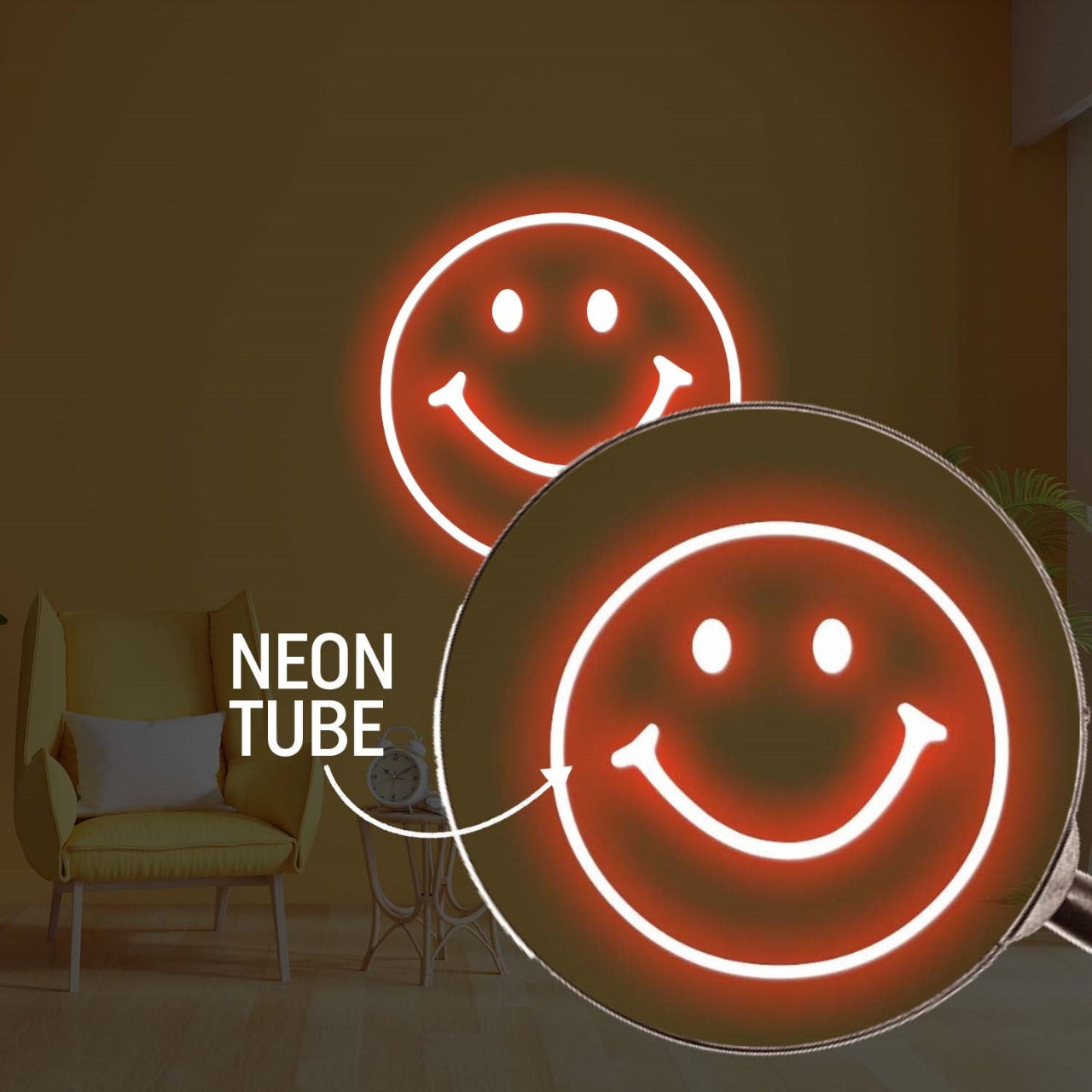 SMILEY FACE NEON SIGN