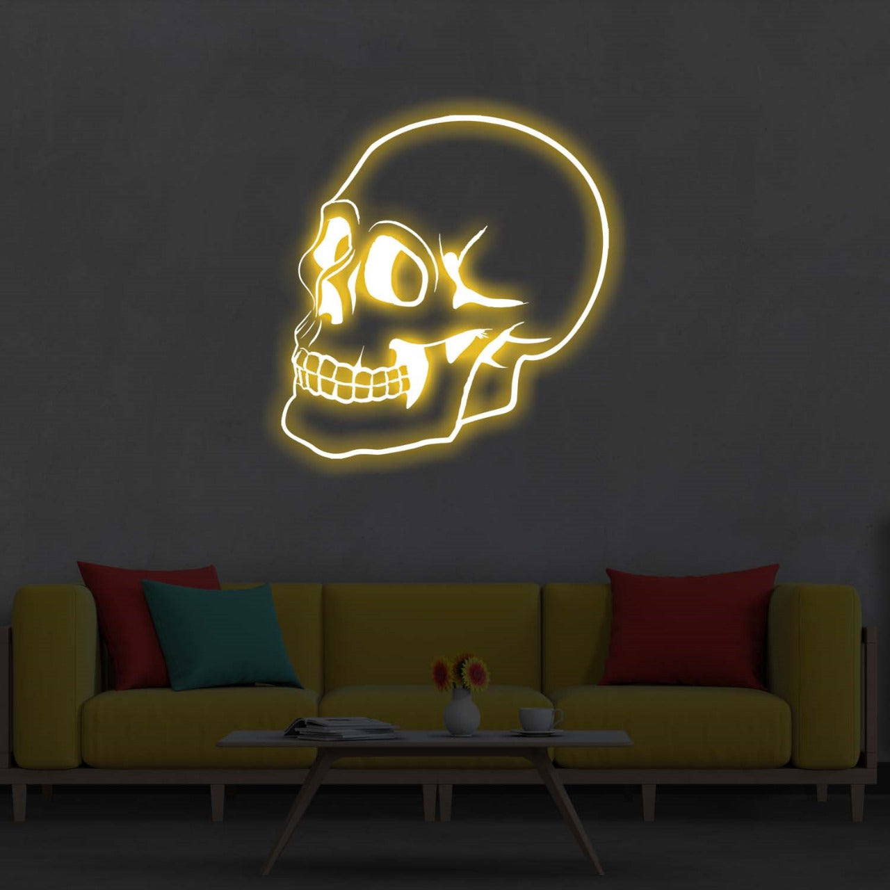 HALLOWEEN NEON SIGN | SKULL NEON LIGHT SIGN